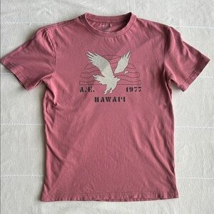 American Eagle Outfitters Vintage Red Tee Hawaii 1977 XS